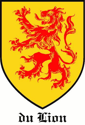 Lion family crest